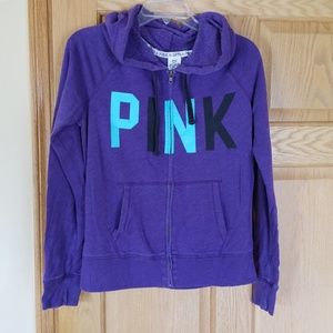 Zip up hooded sweatshirt